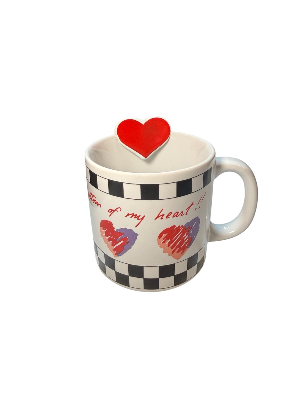 Russ Berrie “I Love‎ You From the Bottom of My Heart” Mug with Heart
